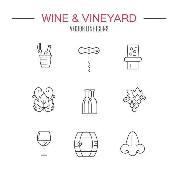 different wine and winery elements