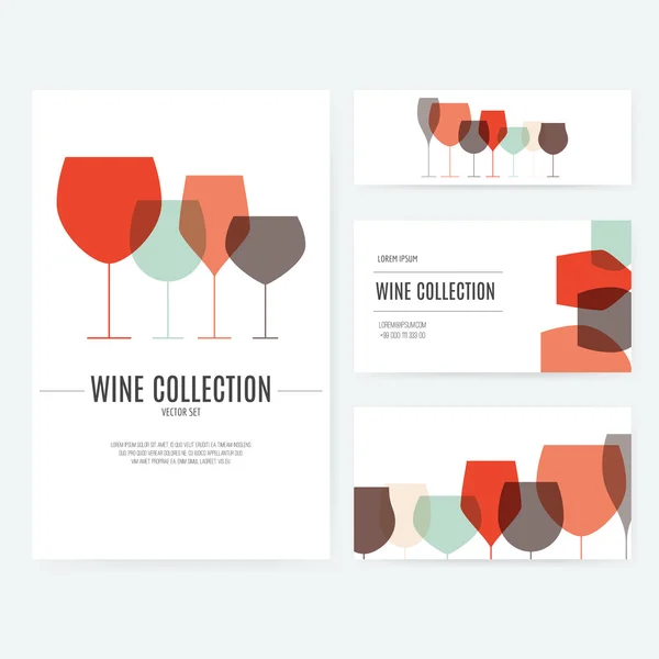 Wine Branding Elements — Stock Vector