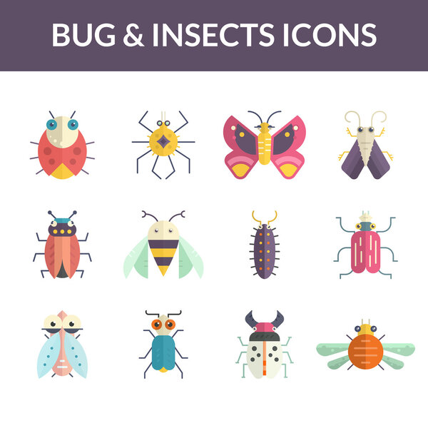 Bugs Flat Icons