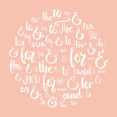 Big collection of hand sketched ampersands