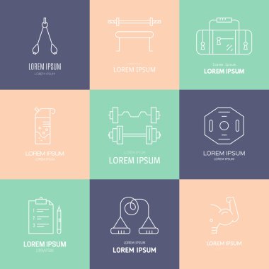 aktif yaşam tarzı logoları koleksiyonu