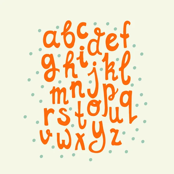 Vintage mão desenhada alfabeto — Vetor de Stock