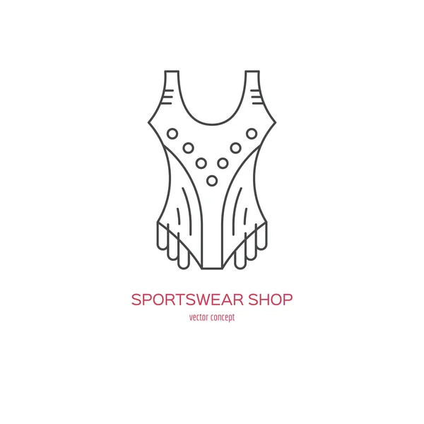 Sportbekleidung shop logo — Stockvektor