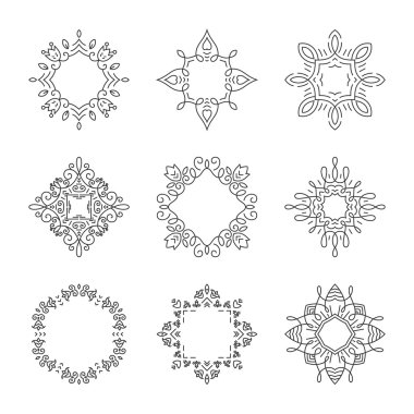 kabile tarzda geometrik çerçeve kümesi