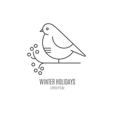 Şablon kuş dalı ile