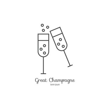 Şampanya ile Noel gözlük