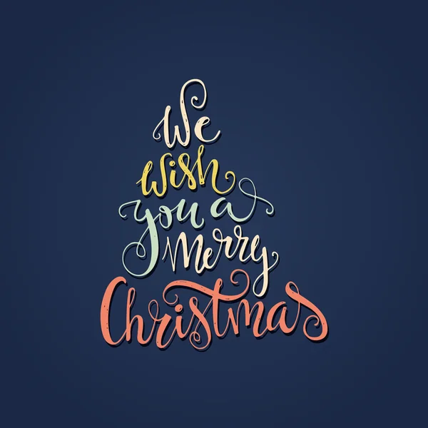 Wij wensen u een merry Christmas offerte — Stockvector