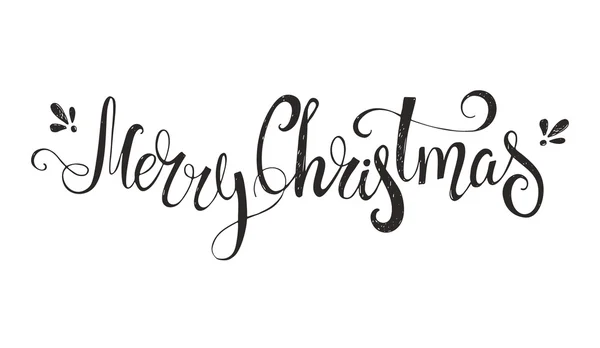 Merry Christmas typografi affisch — Stock vektor