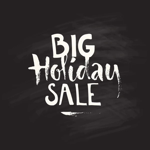 Big holiday sale  lettering — Stok Vektör