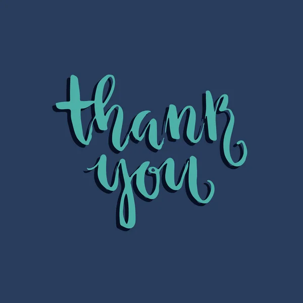 Thank you lettering sign — 스톡 벡터