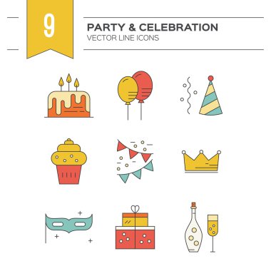 party and event planning icons