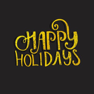 Christmas greeting card element