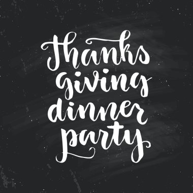 Thanksgiving lettering for greeting card