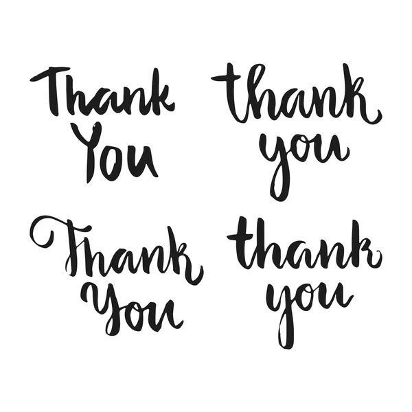 Thank You Lettering collection — Stock Vector