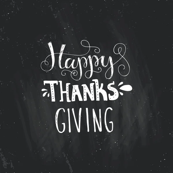 Thanksgiving lettering greeting card — Stok Vektör