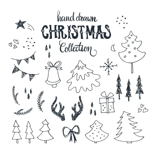 Noel öğeleri koleksiyonu — Stok Vektör
