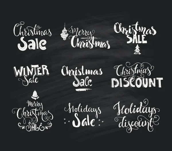 Christmas sale and Christmas discount — Stock Vector