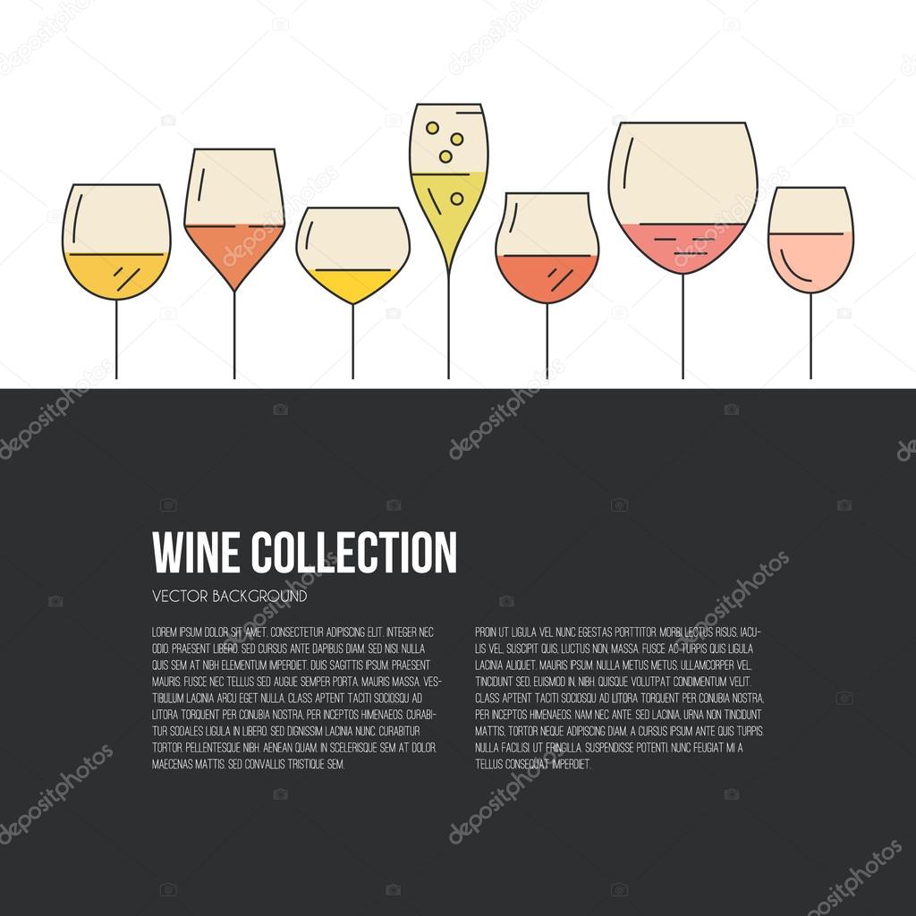 Wine list or banner template