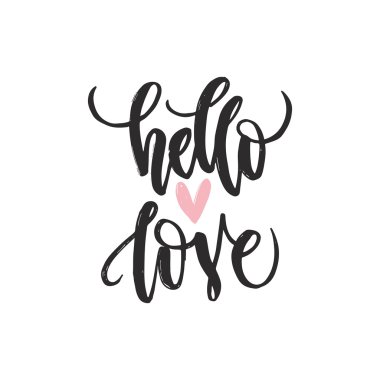 Handdrawn romantik Poster