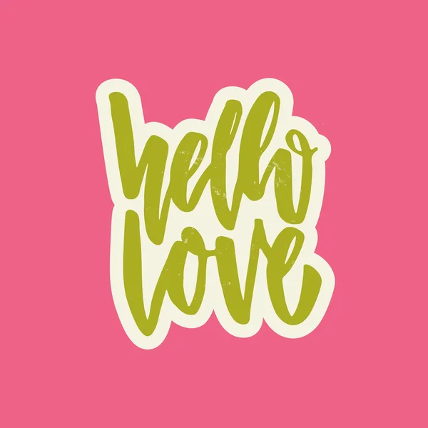 Merhaba seviyorum yazı — Stok Vektör