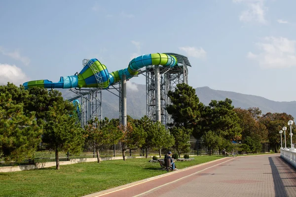 Tuyau Dans Parc Aquatique — Photo