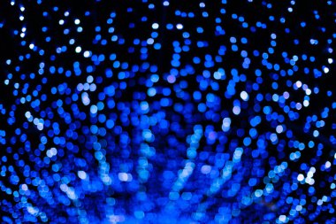 Bokeh ışıklarının mavi arka planı