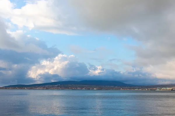 Landschap Zee Wolken Blauw — Stockfoto