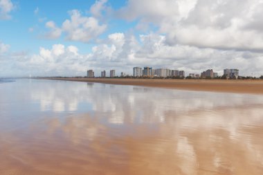 Plaj Atalaia, Aracaju, Sergipe devlet, Brezilya boş. 