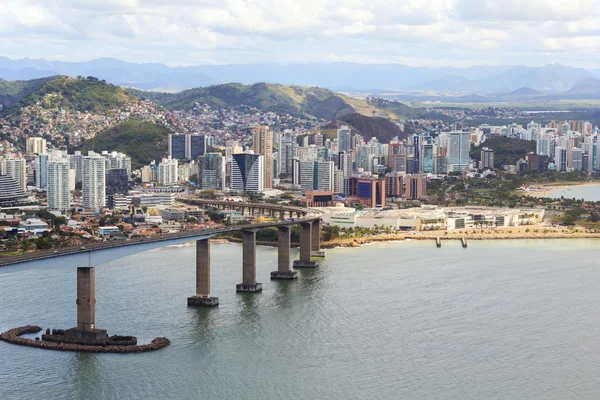 Třetí most (Terceira Ponte), Vitoria od Vila Velha, Espirito — Stock fotografie