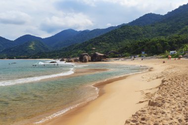 Beach Praia yapmak Cepilho, Trindade, Paraty bay, Brezilya