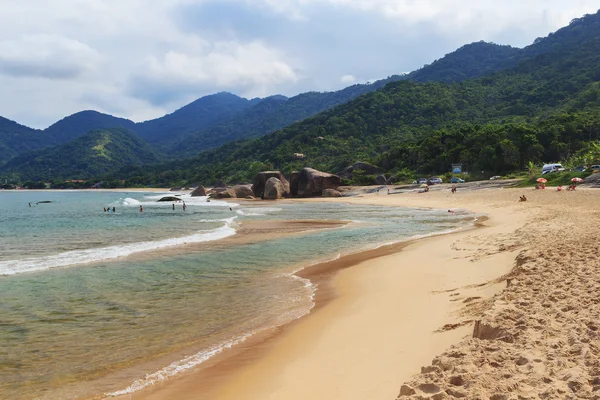 Pláž Praia do Cepilho, Trindade, Paraty bay, Brazílie — Stock fotografie