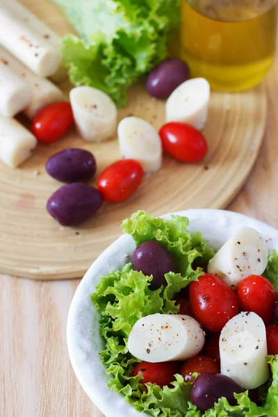 Salada fresca de coração de palma (palmito ) — Fotografia de Stock