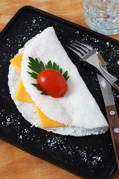 Casabe (bammy, beiju, bob) from cassava (tapioca)