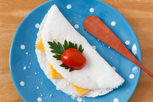 Casabe (bammy, beiju, bob) from cassava (tapioca)