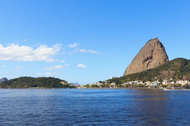 Dağ Sugarloaf Botafogo, Rio de Janeiro, Brezilya üzerinden