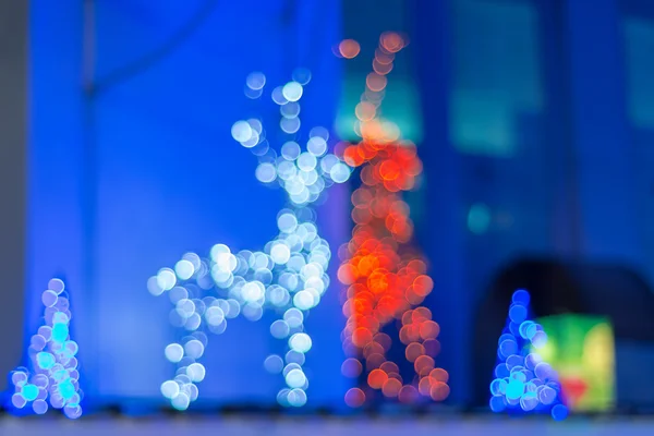 クリスマス色ライト ボケ — ストック写真