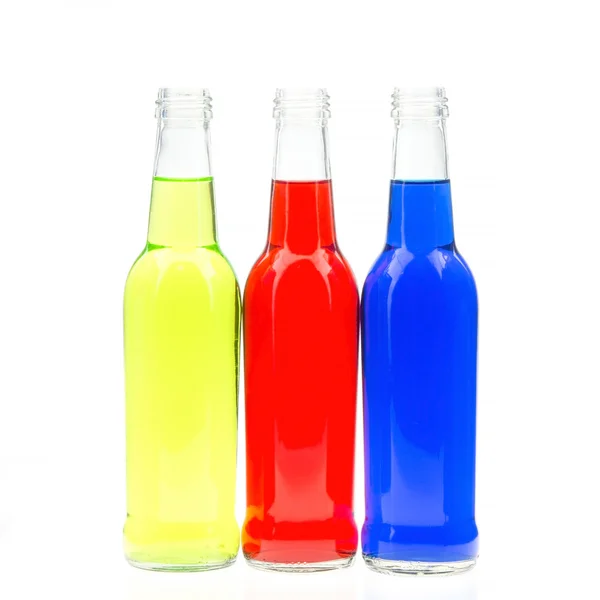 Tres botellas de colores —  Fotos de Stock