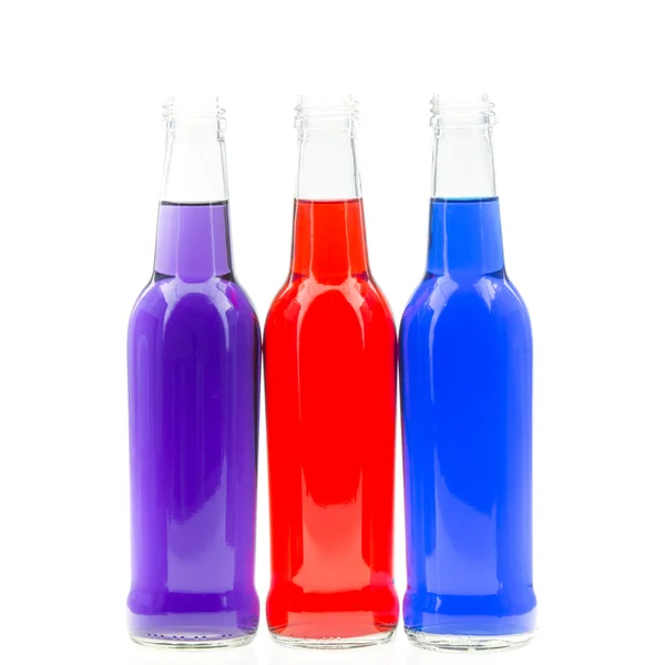 Tres botellas de colores —  Fotos de Stock