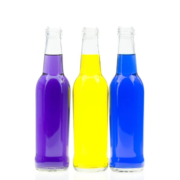 Tres botellas de colores —  Fotos de Stock
