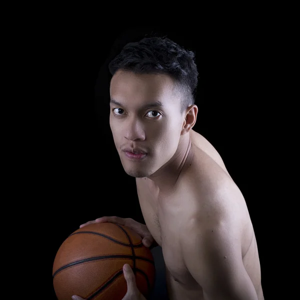 Asiatisk basketballspiller – stockfoto