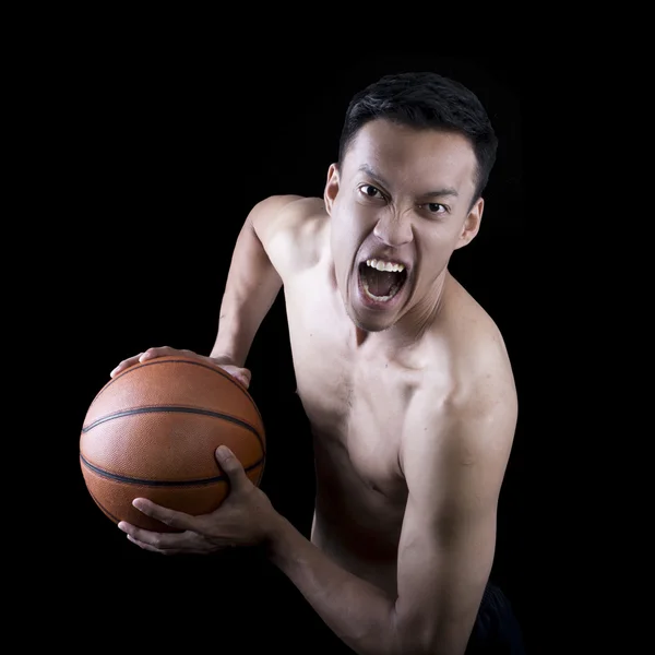 Asiático jogador de basquete — Fotografia de Stock