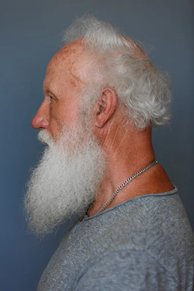 ชายแก่ที่มีเคราสีขาวยาว — ภาพถ่ายสต็อก
