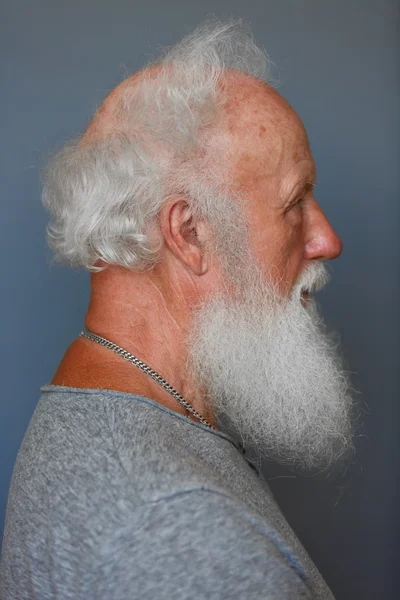 ชายแก่ที่มีเคราสีขาวยาว — ภาพถ่ายสต็อก