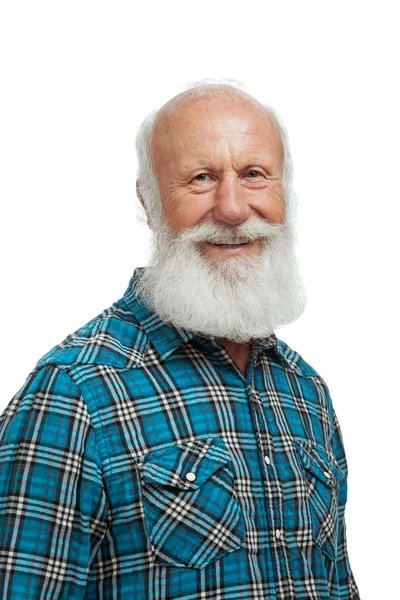 Uzun sakallı bir ihtiyar — Stok fotoğraf