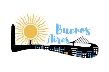 Buenos Aires, Arjantin şehrin manzarası