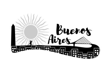 Buenos Aires, Arjantin şehrin manzarası