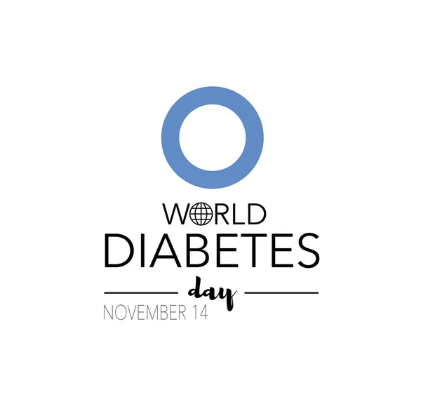 世界糖尿病日，11 月 14 日 — 图库照片