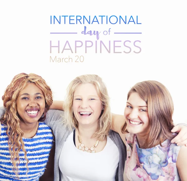 International day of happiness, march 20th — Stock Photo, Image