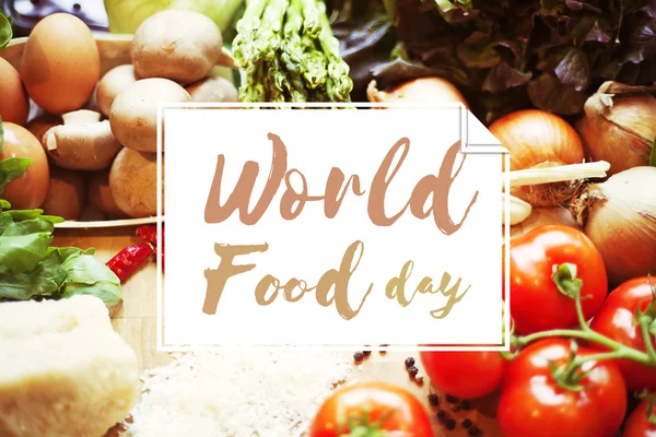 Bandera del Día Internacional de la Alimentación —  Fotos de Stock