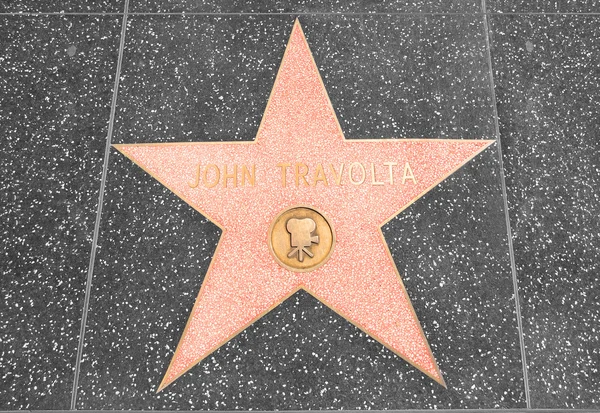 Estrela no passeio da fama - John Travolta — Fotografia de Stock